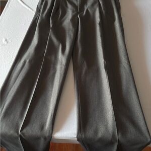 Geoffrey Beene Dark Gray Pin Striped Dress Pants size 38by32